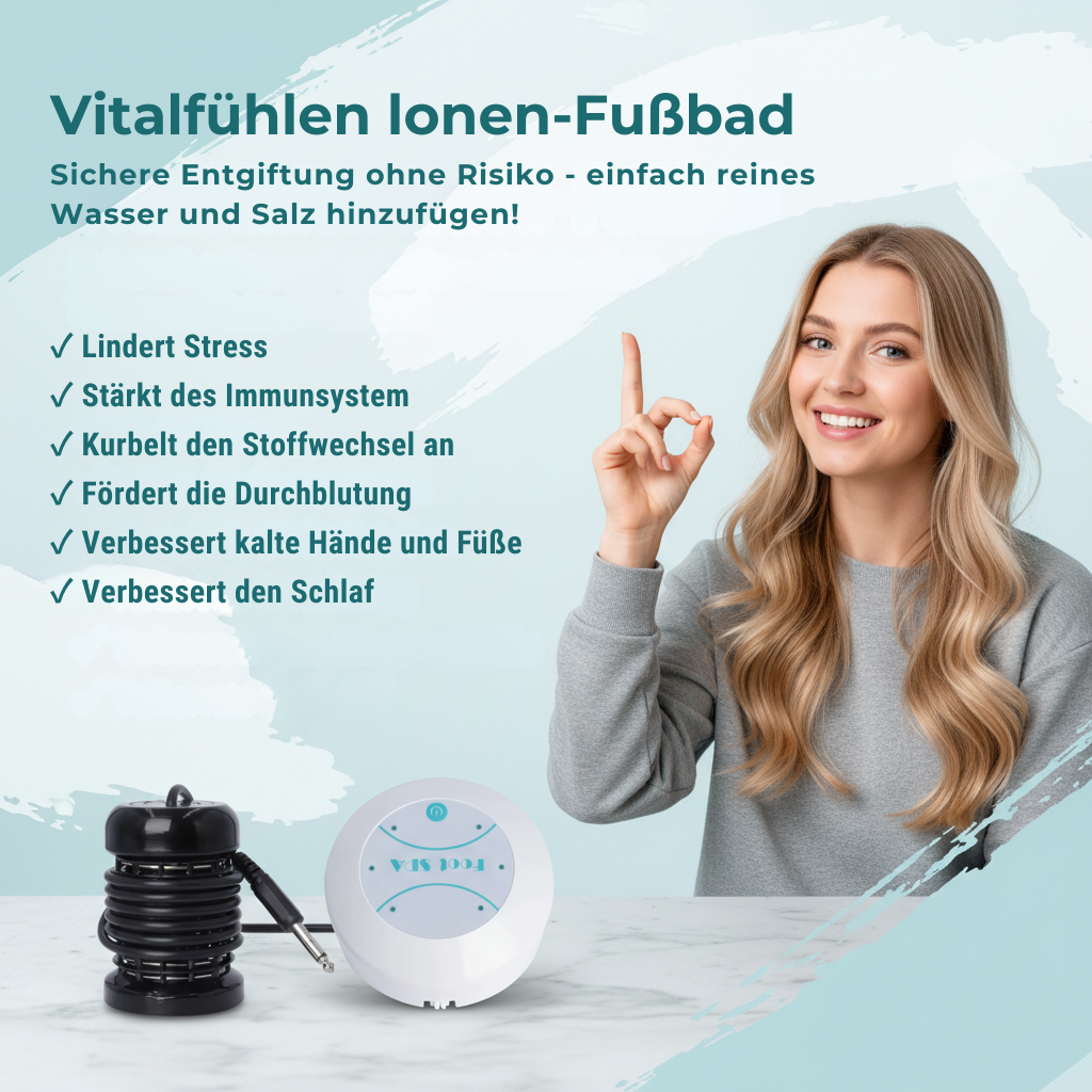 Ionisches Detox Spa Fußbad - Gesund und Vital